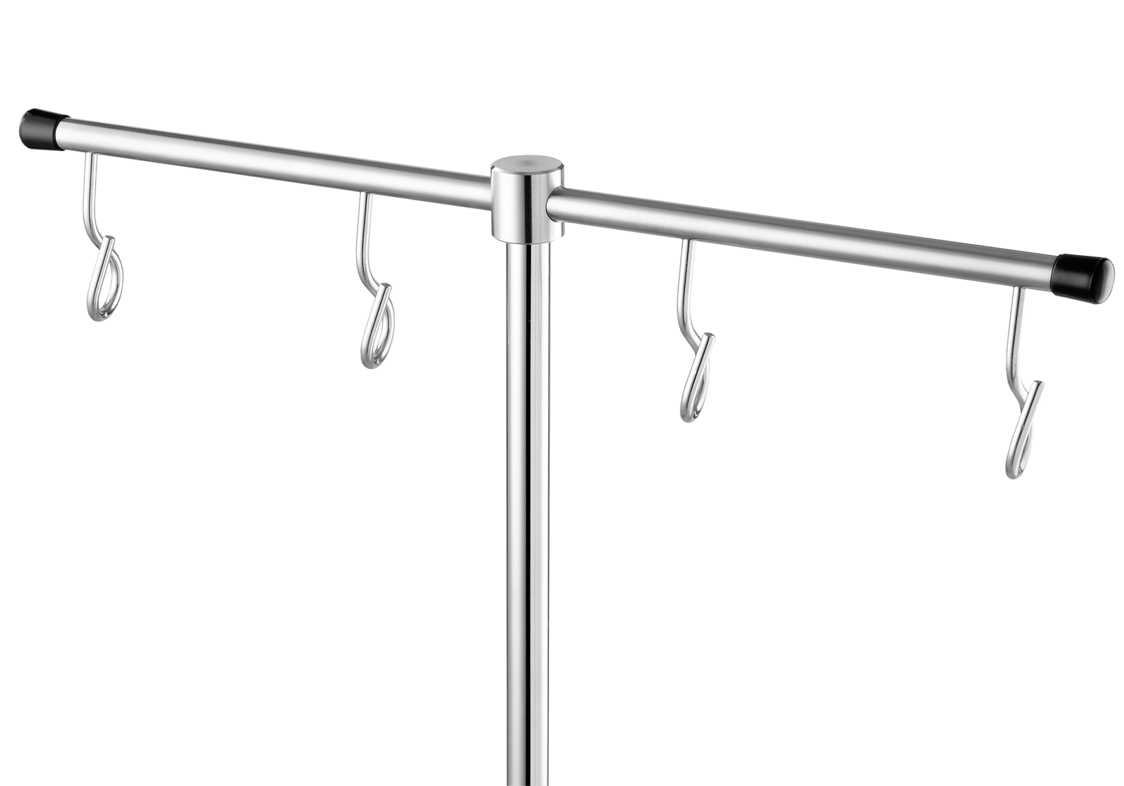 IV-Pole for wall rail