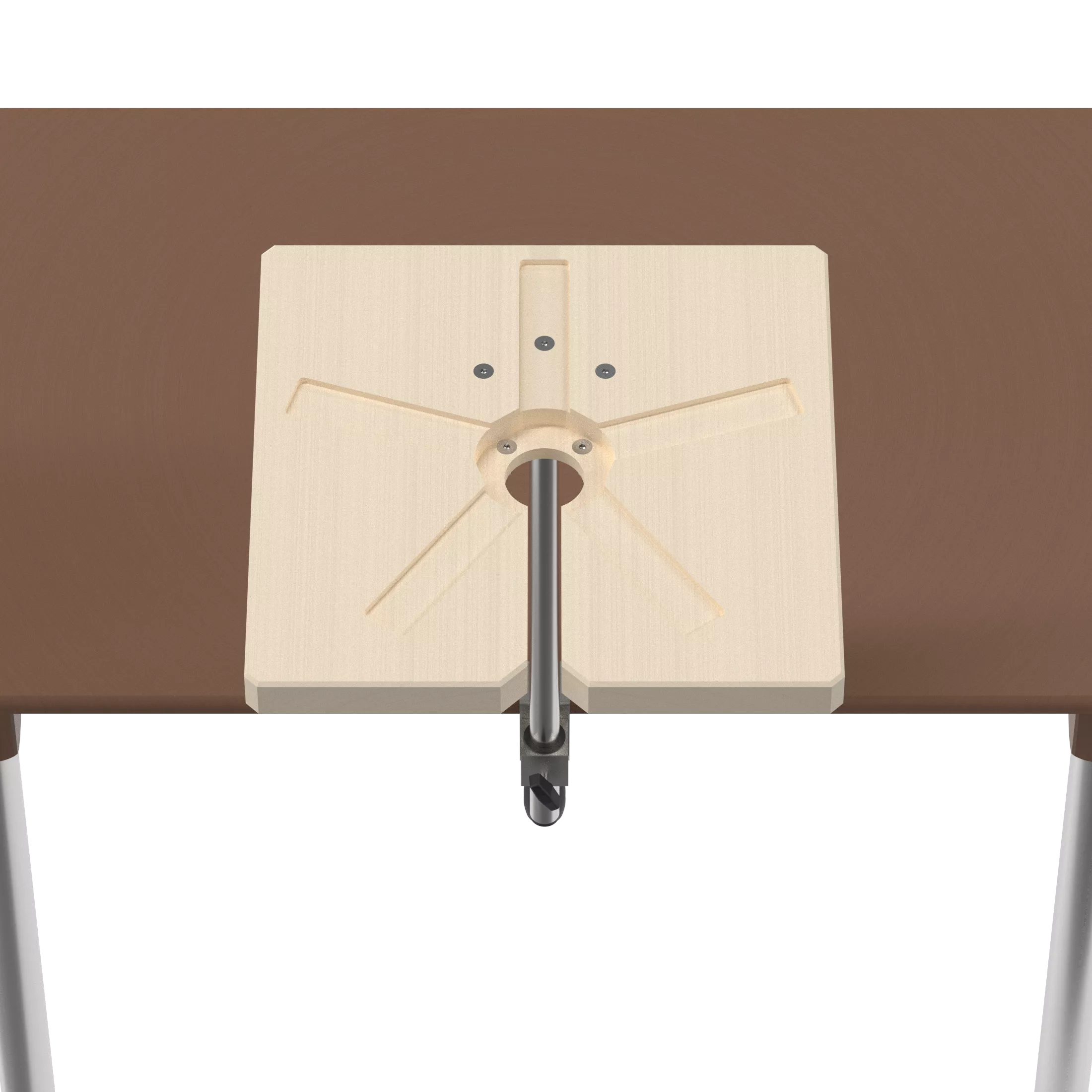 Height-adjustable mounting device