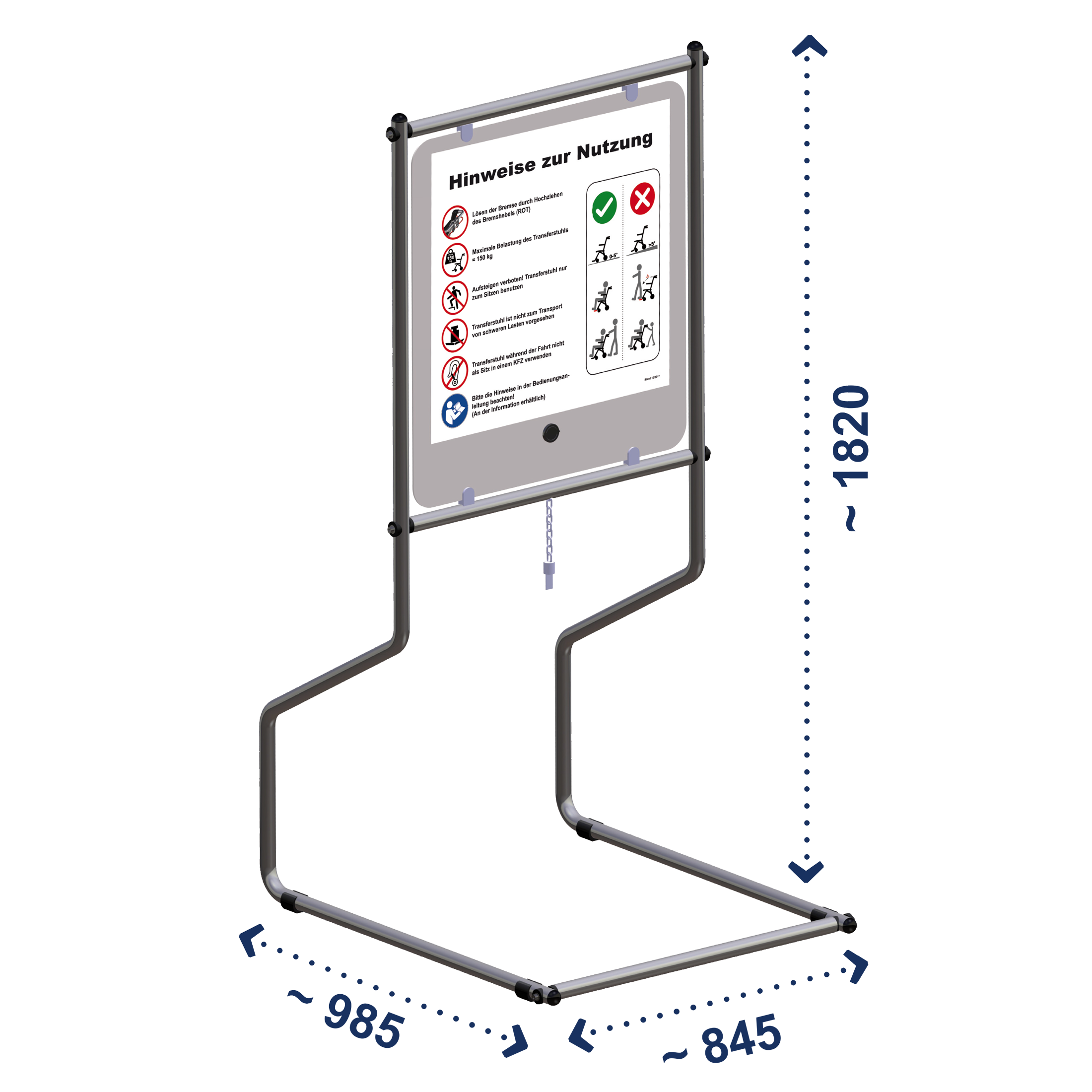 Parking station free standing