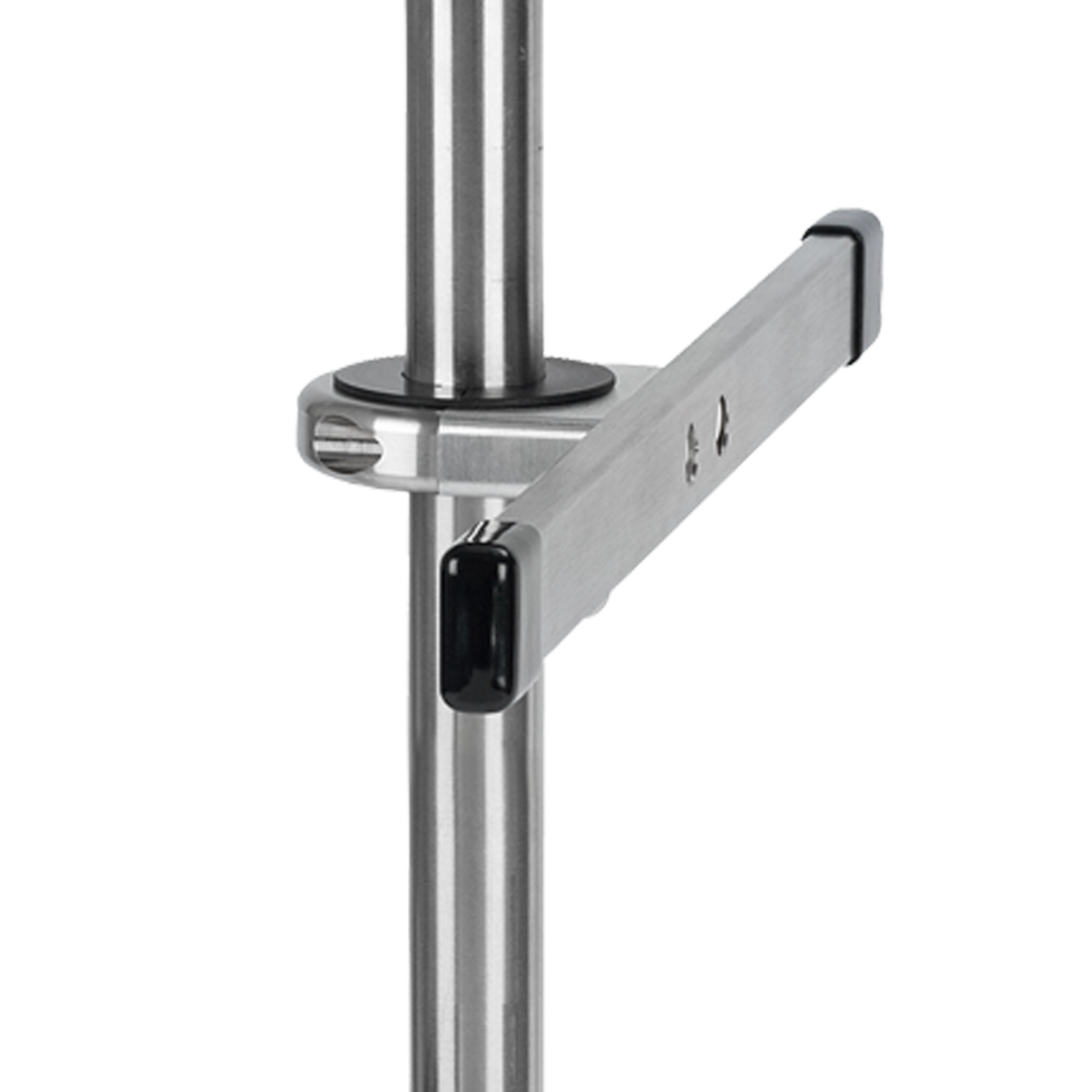 Medical rail with bracket for tube-Ø 33,7 mm