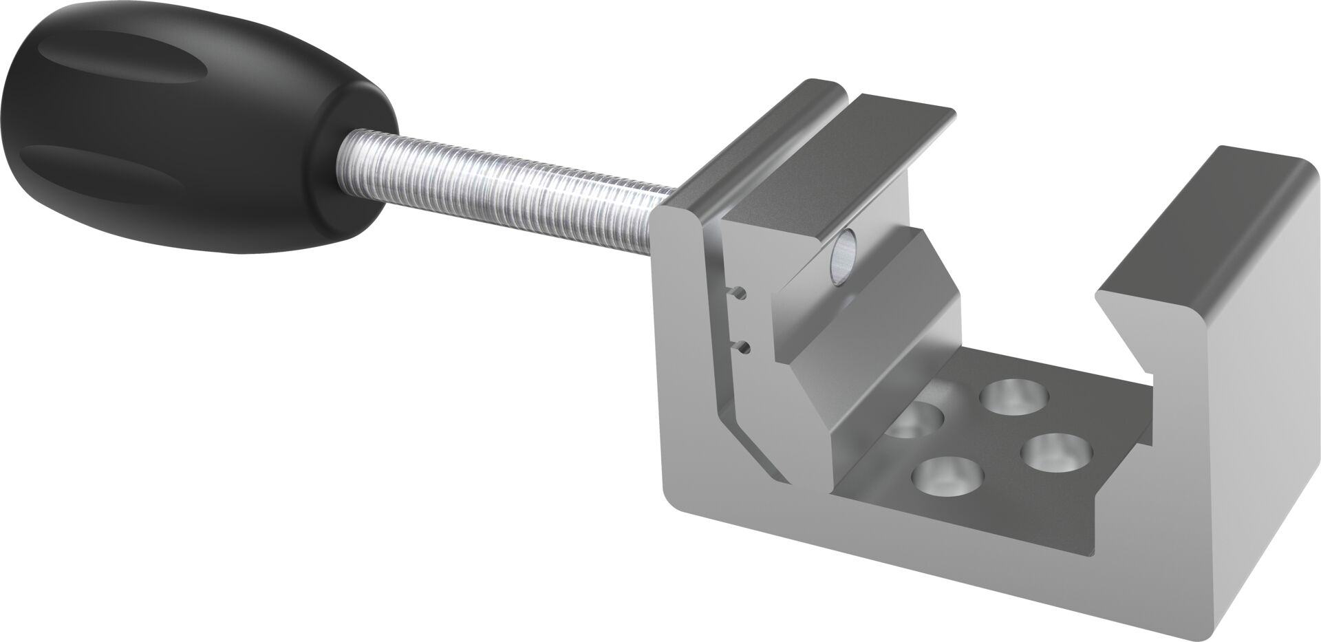 Universal clamp for medical rails and round tubes