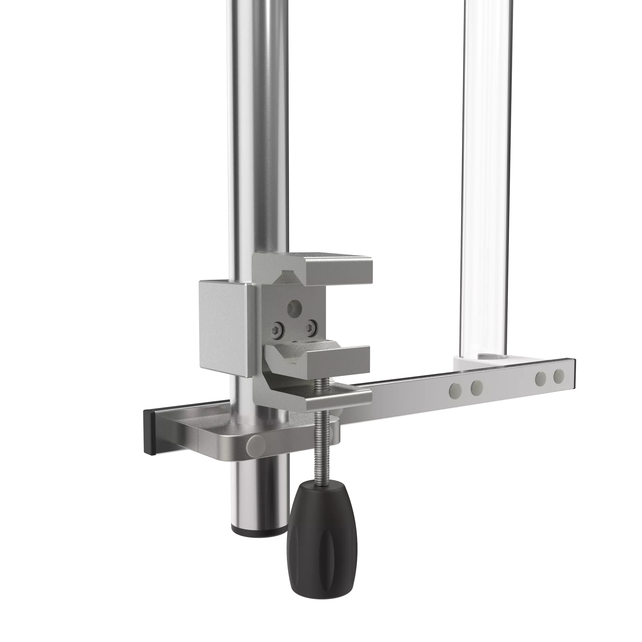 Tubo redondo para rieles de pared, con 1 tubo