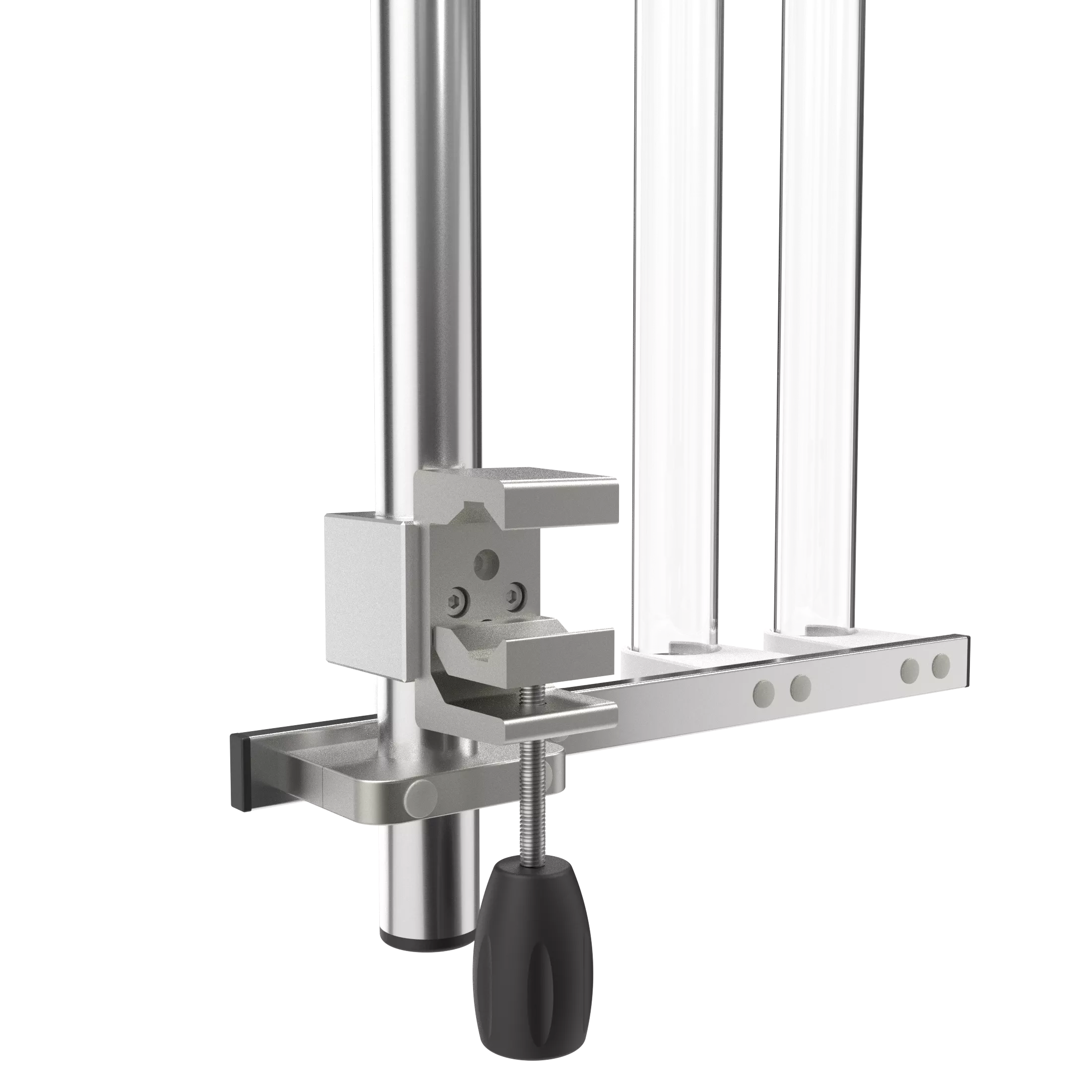 Tubo redondo para rieles de pared, con 3 tubos 