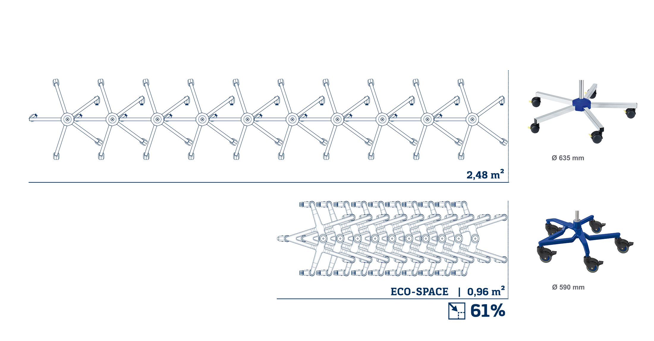 Portasuero Eco-Space, acero inoxidable