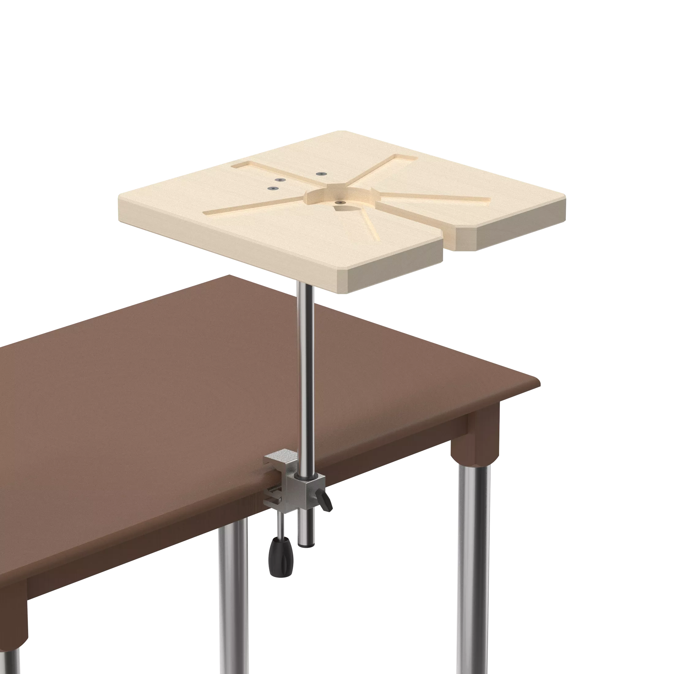 Height-adjustable mounting device