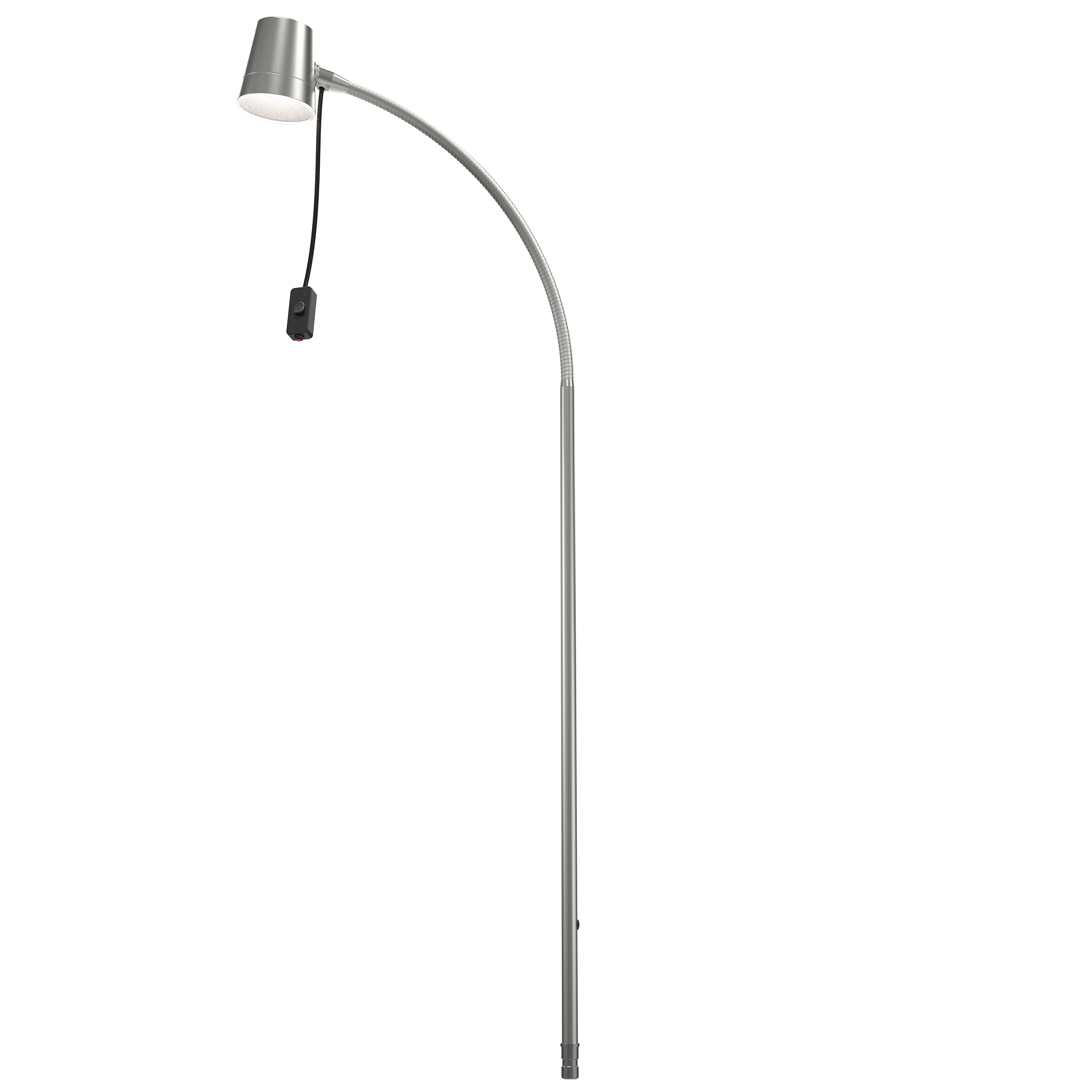 LED reading lamp, silver