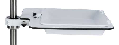 Foldable melamine tray for tube-Ø 25 mm