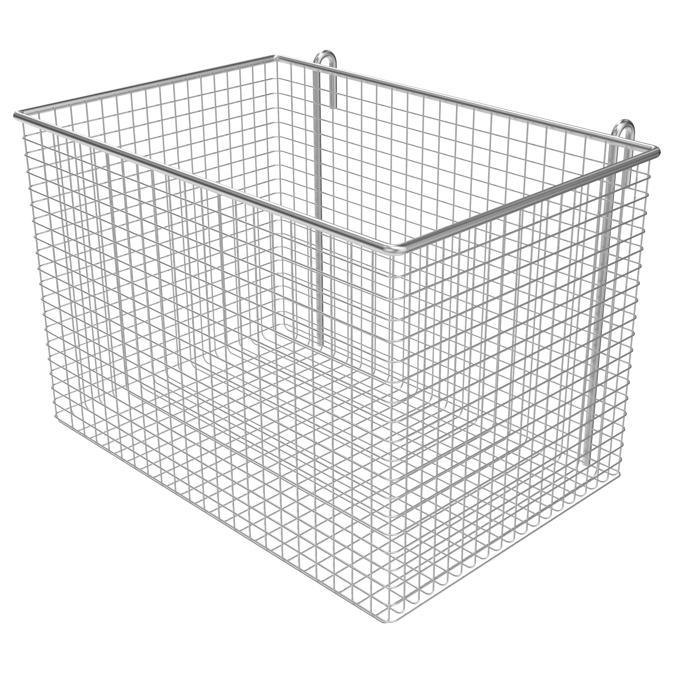 Cesto para utensílio, 300x200x200mm, aço inox