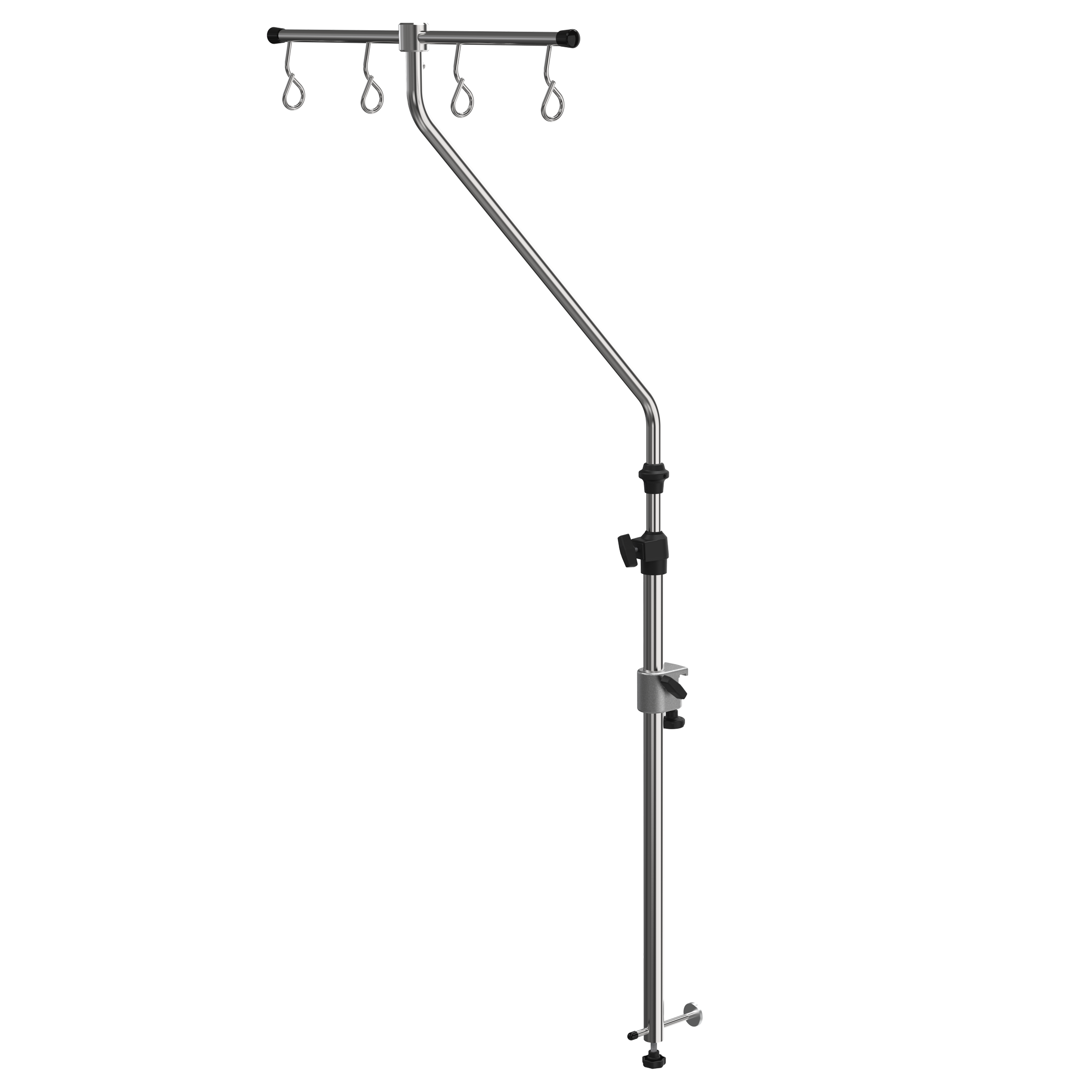 IV-pole (angled) for wall rail