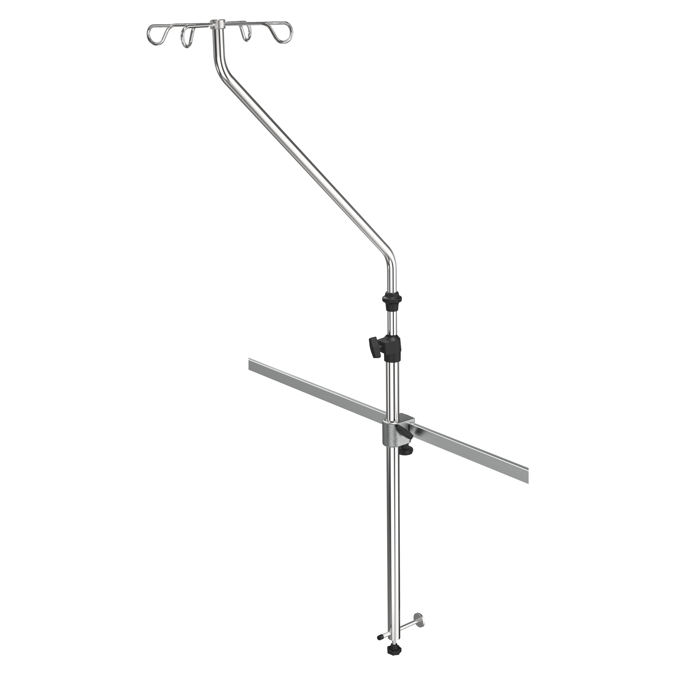 Angled infusion stand
