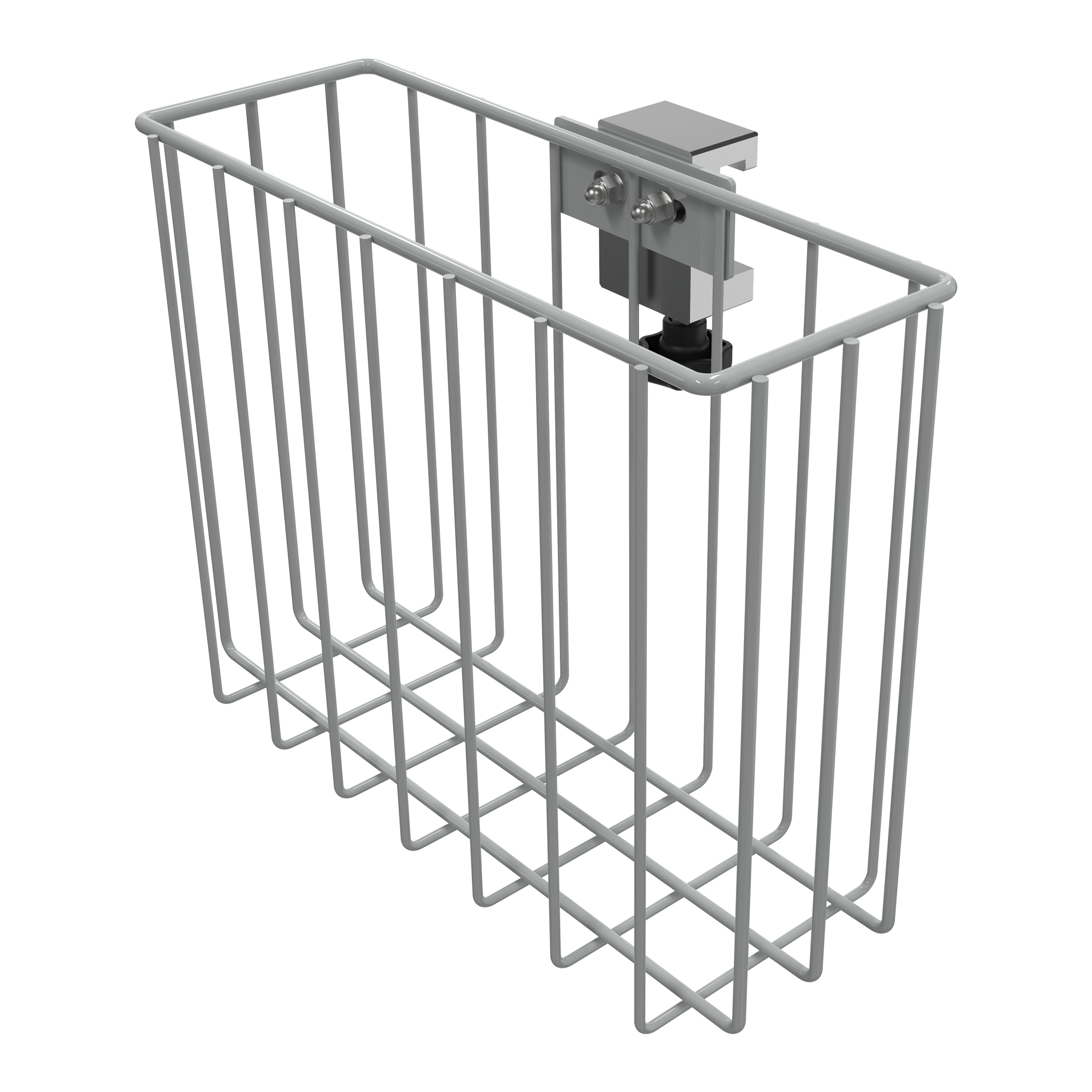 Basket with clamp