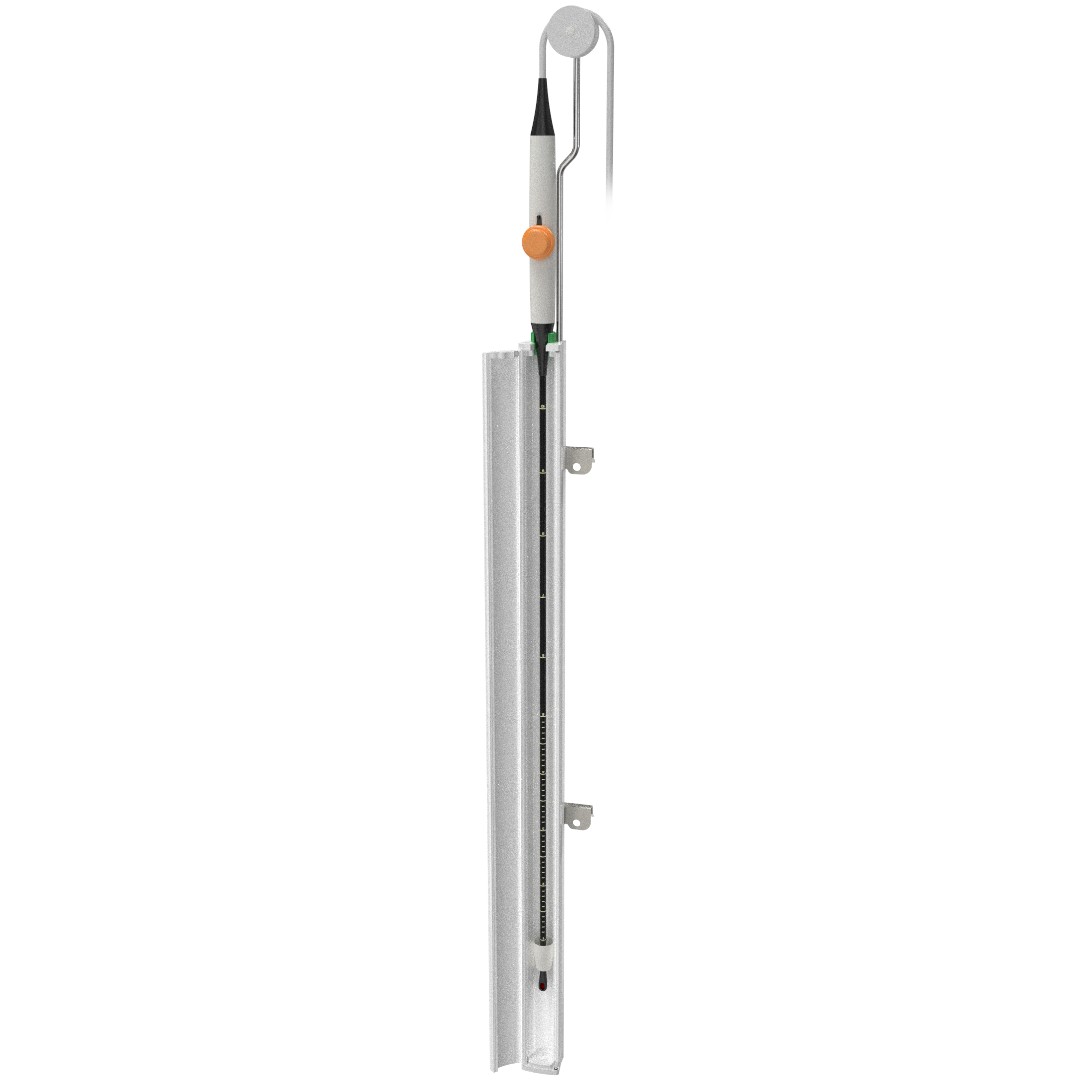 Protector for device standard rail, green insert