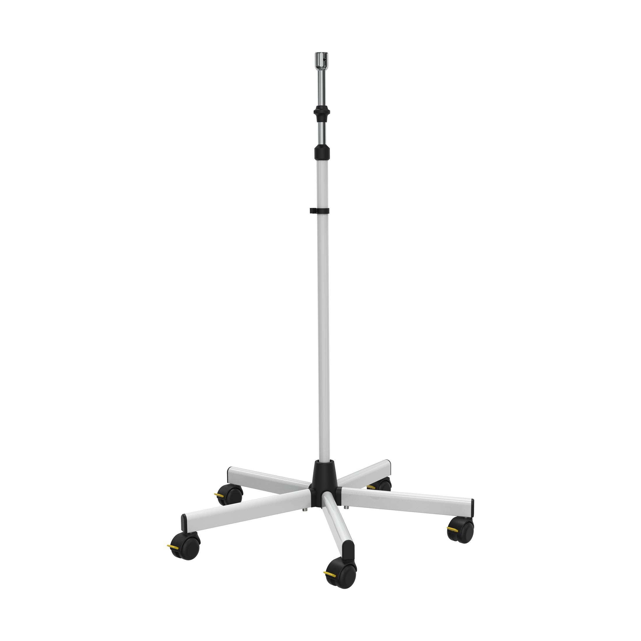 Height adjustable stand with base