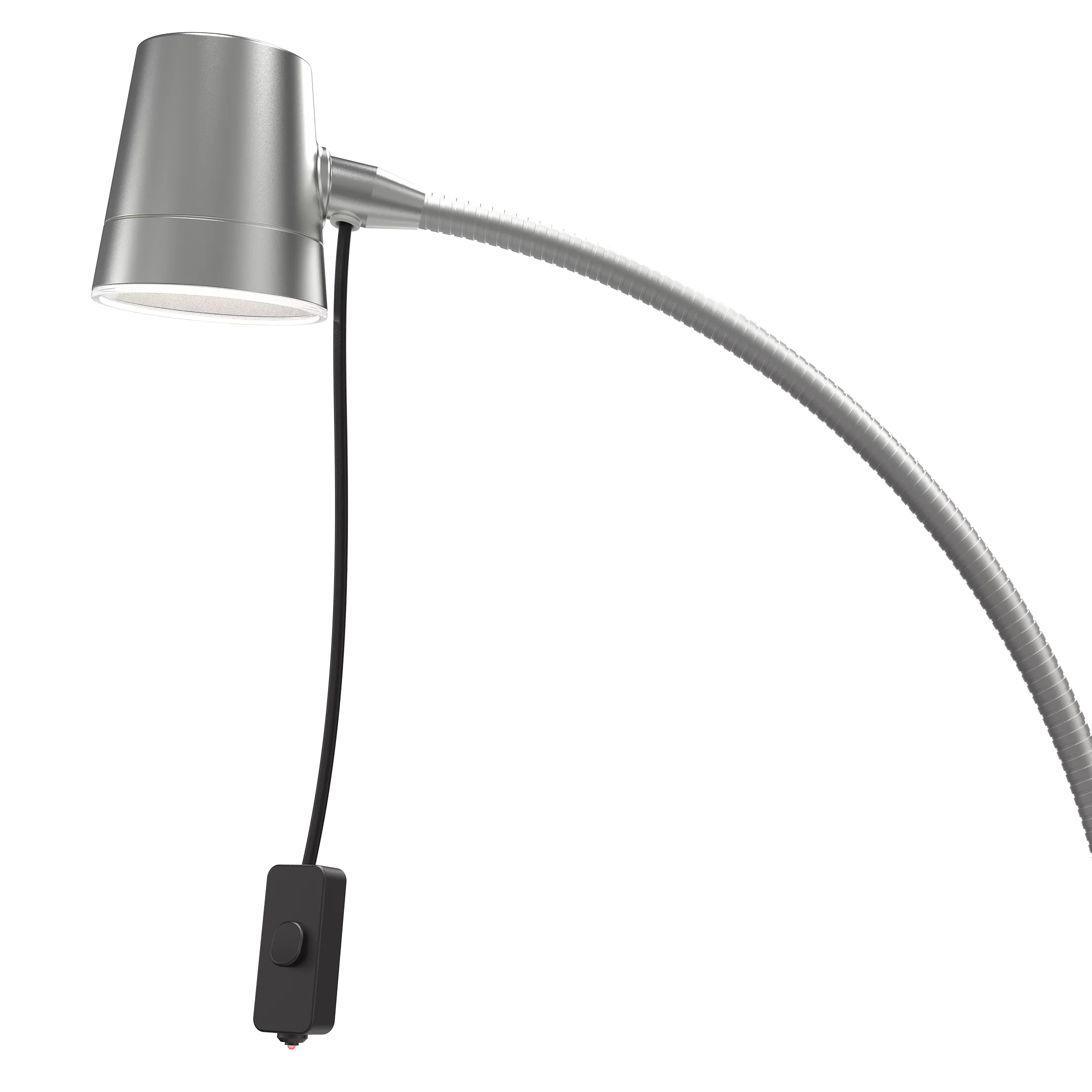 LED Leseleuchte, silber