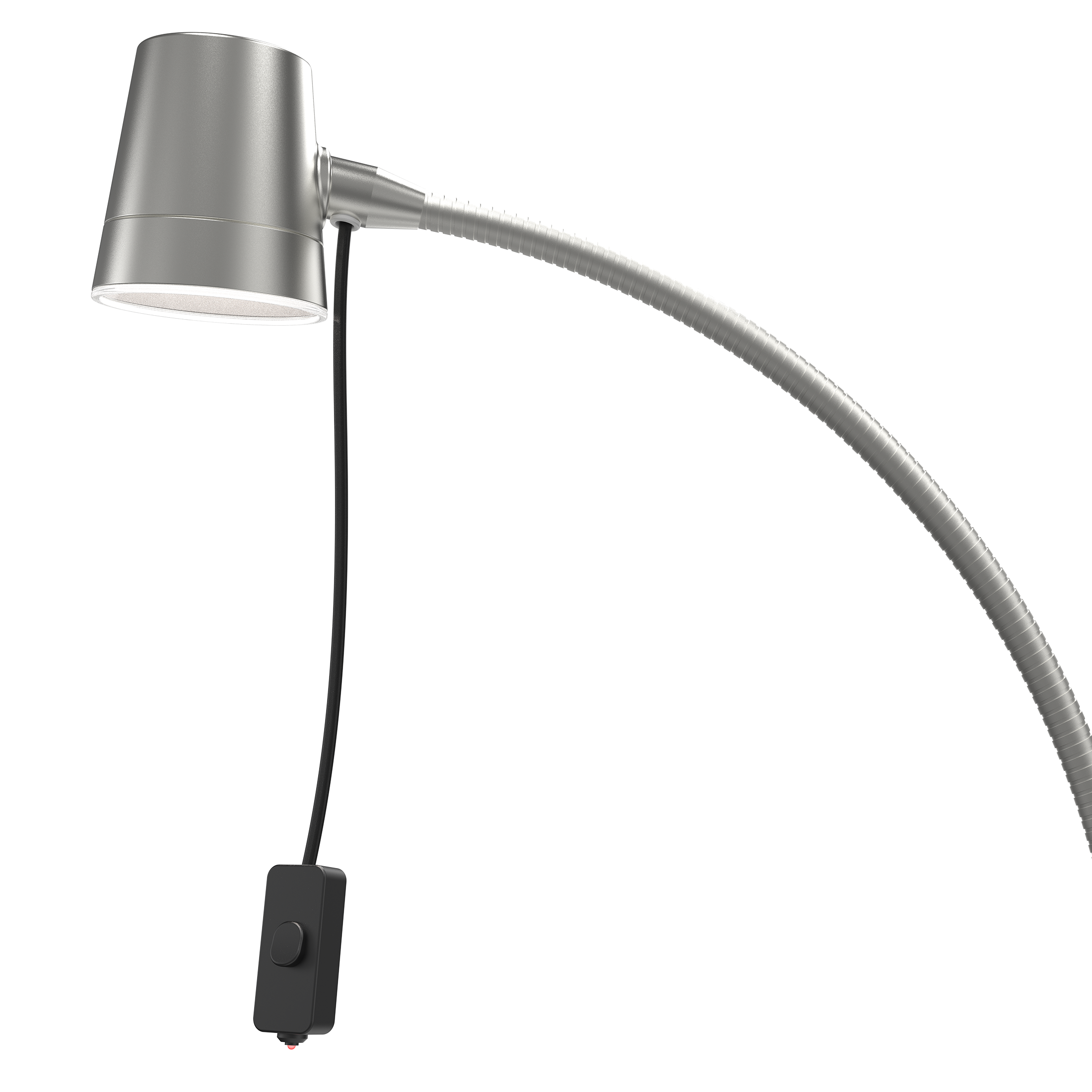 LED reading lamp, silver